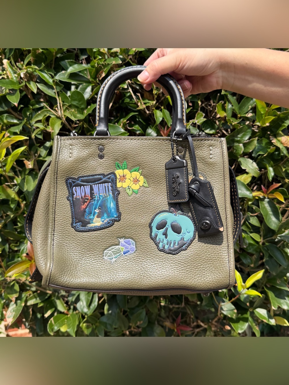 EUC Disney X Coach Rogue 25 With Patches 32780 - Picture 2 of 14